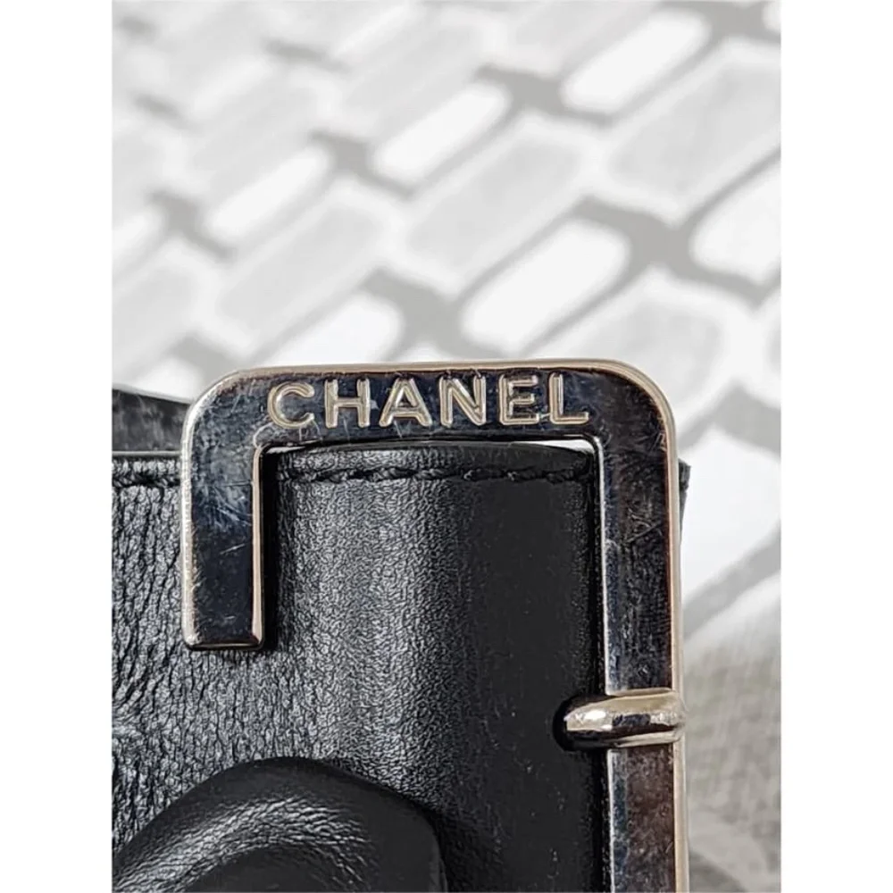 Authentic Chanel 2014 Uniform Quilted Bum/Waist Bag Black
